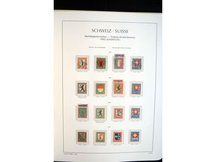1843/2004, anfangs gestempelte, später auch ungebraucht/postfrische Sammlung mit vielen guten Werten beginnend mit Zürich Mi.