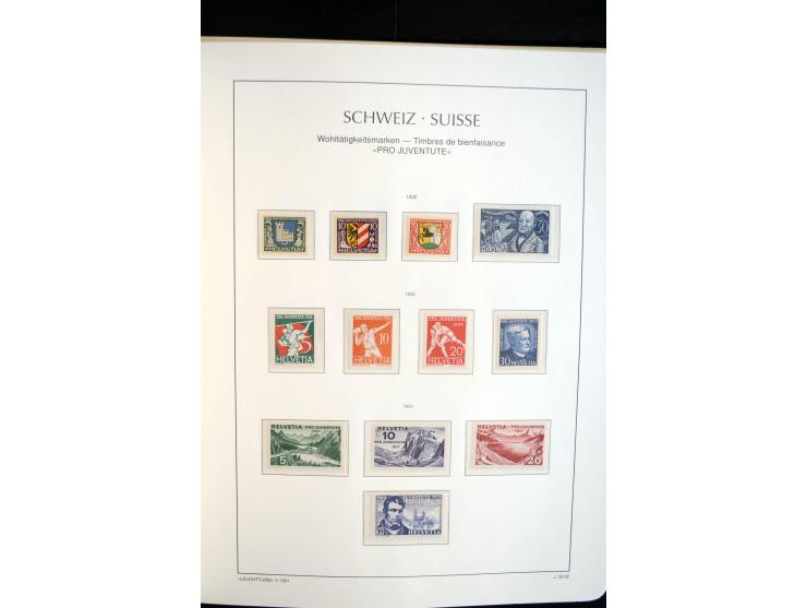 1843/2004, anfangs gestempelte, später auch ungebraucht/postfrische Sammlung mit vielen guten Werten beginnend mit Zürich Mi.