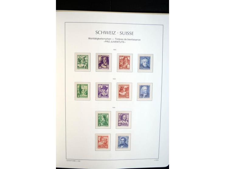 1843/2004, anfangs gestempelte, später auch ungebraucht/postfrische Sammlung mit vielen guten Werten beginnend mit Zürich Mi.