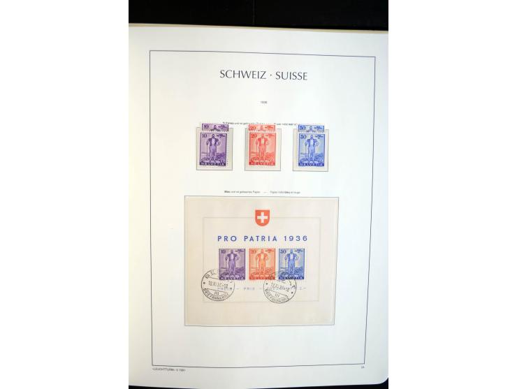 1843/2004, anfangs gestempelte, später auch ungebraucht/postfrische Sammlung mit vielen guten Werten beginnend mit Zürich Mi.