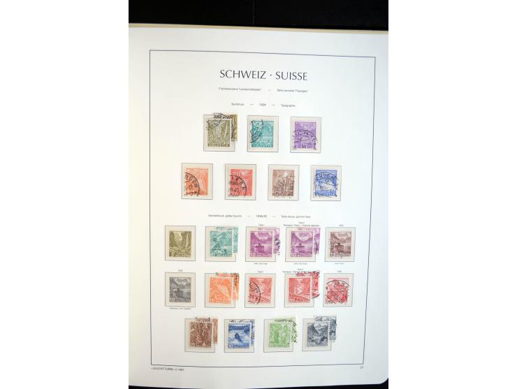 1843/2004, anfangs gestempelte, später auch ungebraucht/postfrische Sammlung mit vielen guten Werten beginnend mit Zürich Mi.