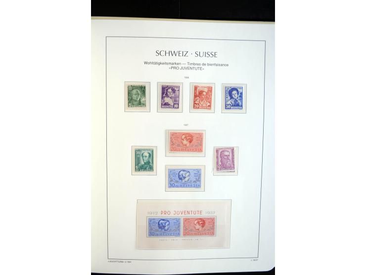 1843/2004, anfangs gestempelte, später auch ungebraucht/postfrische Sammlung mit vielen guten Werten beginnend mit Zürich Mi.