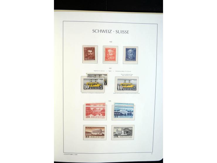 1843/2004, anfangs gestempelte, später auch ungebraucht/postfrische Sammlung mit vielen guten Werten beginnend mit Zürich Mi.