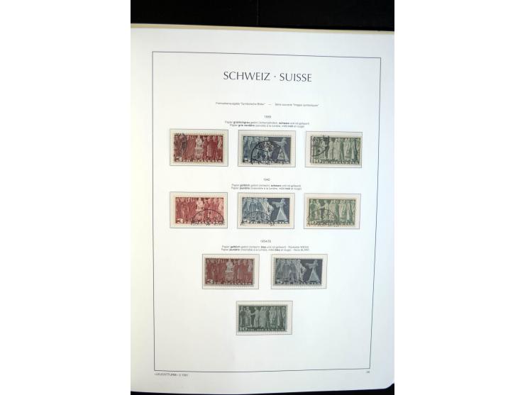 1843/2004, anfangs gestempelte, später auch ungebraucht/postfrische Sammlung mit vielen guten Werten beginnend mit Zürich Mi.
