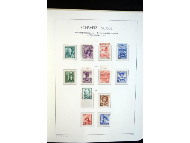 1843/2004, anfangs gestempelte, später auch ungebraucht/postfrische Sammlung mit vielen guten Werten beginnend mit Zürich Mi.