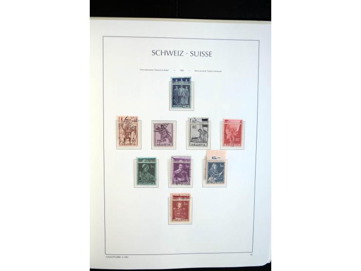 1843/2004, anfangs gestempelte, später auch ungebraucht/postfrische Sammlung mit vielen guten Werten beginnend mit Zürich Mi.