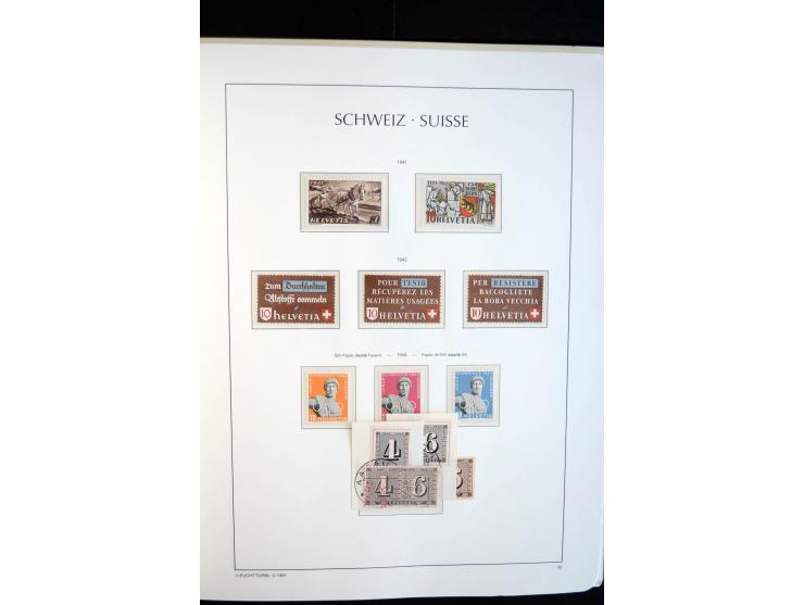 1843/2004, anfangs gestempelte, später auch ungebraucht/postfrische Sammlung mit vielen guten Werten beginnend mit Zürich Mi.