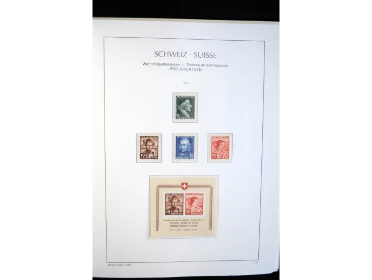 1843/2004, anfangs gestempelte, später auch ungebraucht/postfrische Sammlung mit vielen guten Werten beginnend mit Zürich Mi.
