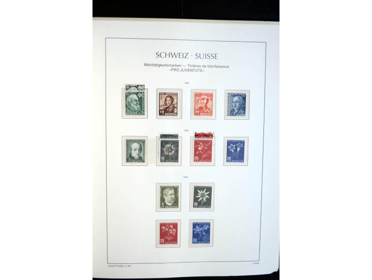 1843/2004, anfangs gestempelte, später auch ungebraucht/postfrische Sammlung mit vielen guten Werten beginnend mit Zürich Mi.