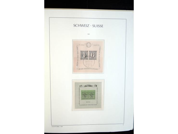 1843/2004, anfangs gestempelte, später auch ungebraucht/postfrische Sammlung mit vielen guten Werten beginnend mit Zürich Mi.