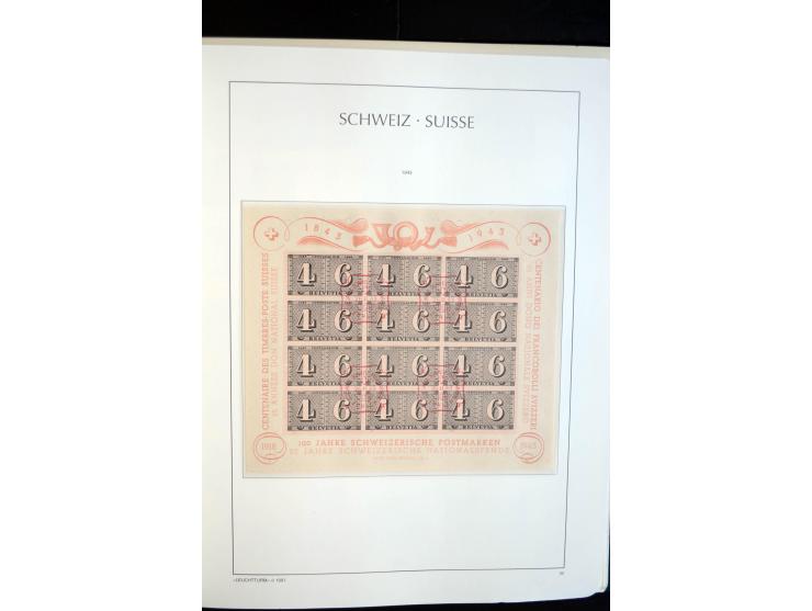 1843/2004, anfangs gestempelte, später auch ungebraucht/postfrische Sammlung mit vielen guten Werten beginnend mit Zürich Mi.