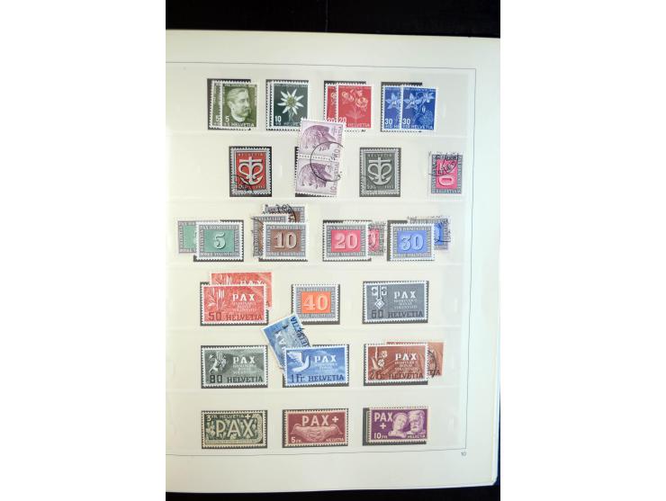 1843/2004, anfangs gestempelte, später auch ungebraucht/postfrische Sammlung mit vielen guten Werten beginnend mit Zürich Mi.