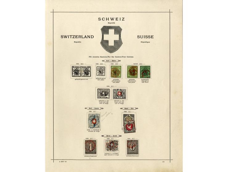 1843/1920 (ca.), ungebrauchte und gestempelte alte Sammlung mit interessantem Teil Klassik, teils fehlerhaft, aber optisch me