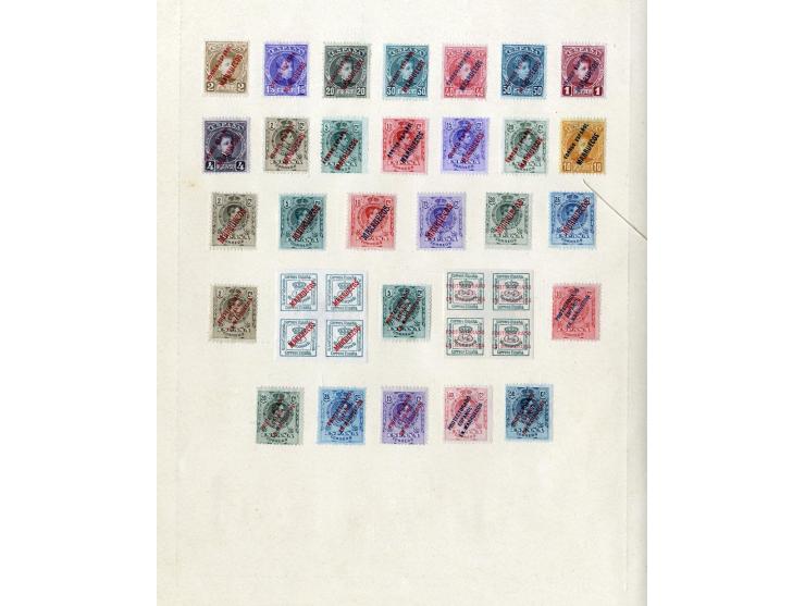 1850/1905 (ca.), ungebrauchte und gestempelte alte Sammlung mit schönem Teil Klassik sowie Cervantes kpl. ungebraucht