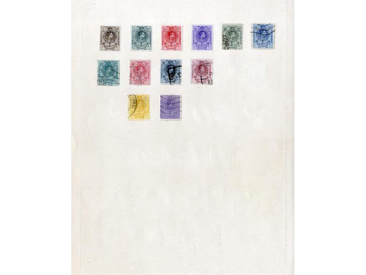 1850/1905 (ca.), ungebrauchte und gestempelte alte Sammlung mit schönem Teil Klassik sowie Cervantes kpl. ungebraucht