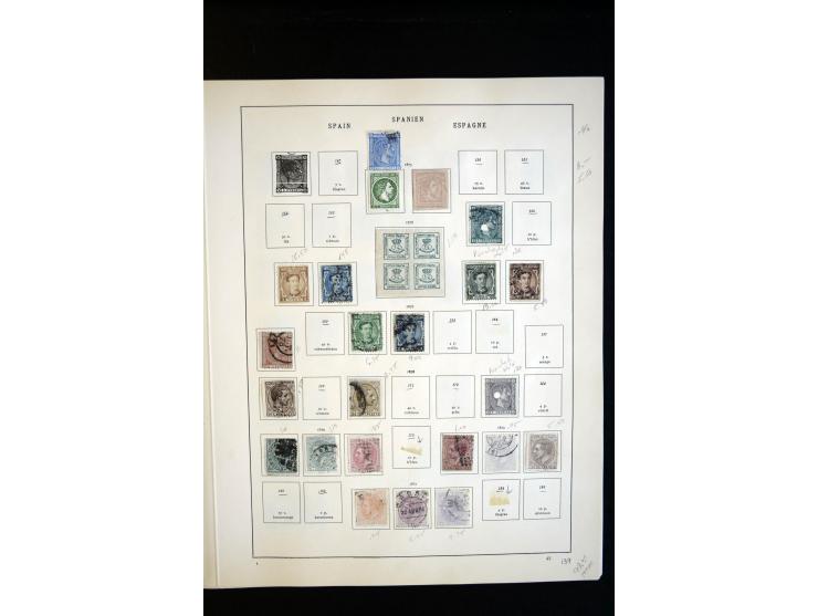 1850/1930, vorwiegend gestempelte Sammlung mit vielen besseren Werten, dabei u.a. Mi.-Nr. 7, 164 und 609-610 gestempelt, meis