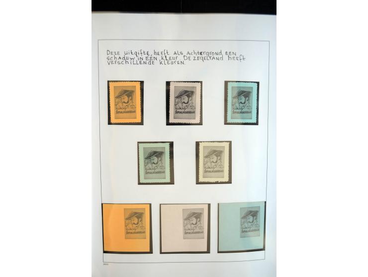 1937/38, Spezialsammlung "Requete" (Carlisten), ausstellungsmäßig aufgezogen mit viel zusätzlichem Material, dabei  Briefe, S