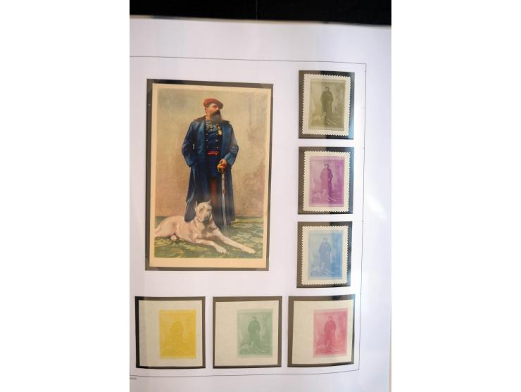 1937/38, Spezialsammlung "Requete" (Carlisten), ausstellungsmäßig aufgezogen mit viel zusätzlichem Material, dabei  Briefe, S