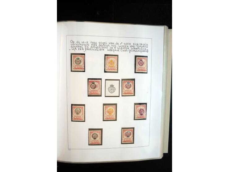 1937/38, Spezialsammlung "Requete" (Carlisten), ausstellungsmäßig aufgezogen mit viel zusätzlichem Material, dabei  Briefe, S