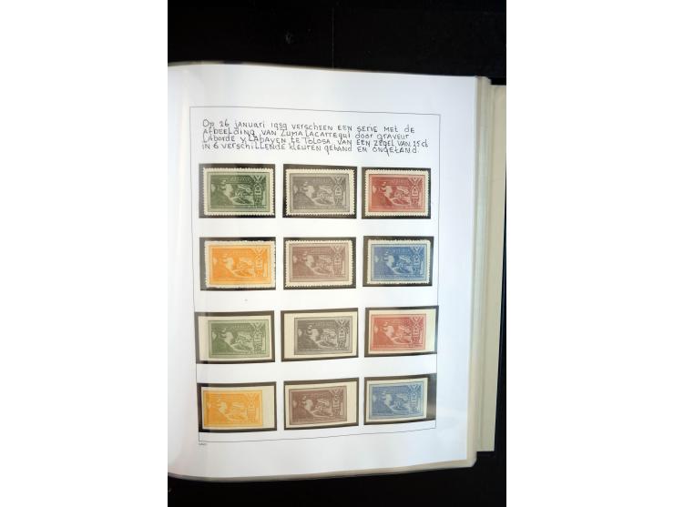 1937/38, Spezialsammlung "Requete" (Carlisten), ausstellungsmäßig aufgezogen mit viel zusätzlichem Material, dabei  Briefe, S