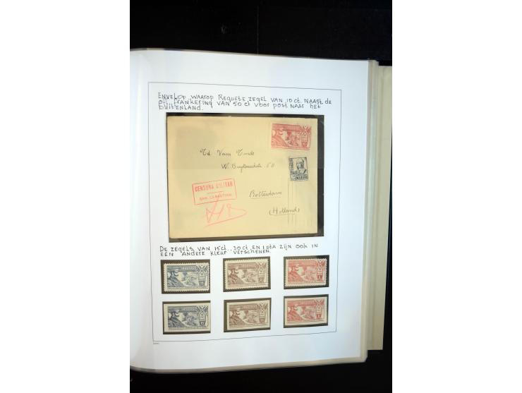 1937/38, Spezialsammlung "Requete" (Carlisten), ausstellungsmäßig aufgezogen mit viel zusätzlichem Material, dabei  Briefe, S