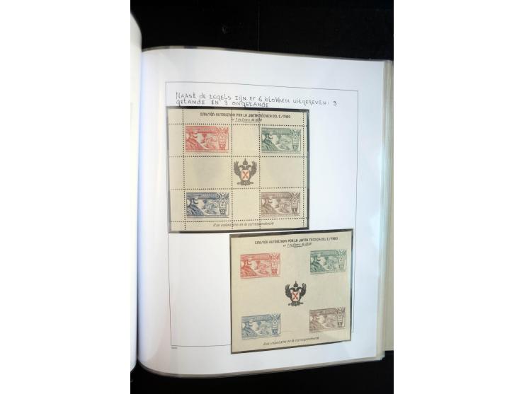 1937/38, Spezialsammlung "Requete" (Carlisten), ausstellungsmäßig aufgezogen mit viel zusätzlichem Material, dabei  Briefe, S