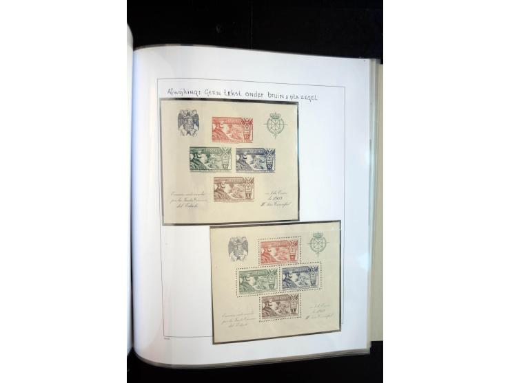 1937/38, Spezialsammlung "Requete" (Carlisten), ausstellungsmäßig aufgezogen mit viel zusätzlichem Material, dabei  Briefe, S