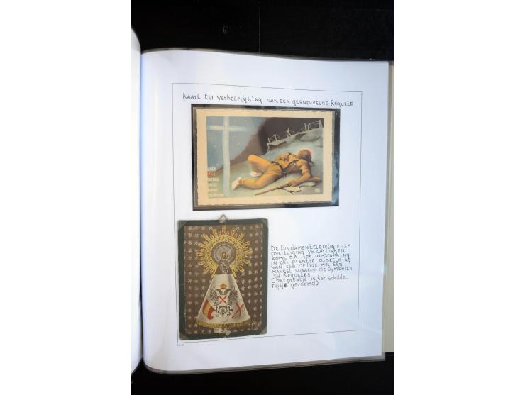 1937/38, Spezialsammlung "Requete" (Carlisten), ausstellungsmäßig aufgezogen mit viel zusätzlichem Material, dabei  Briefe, S