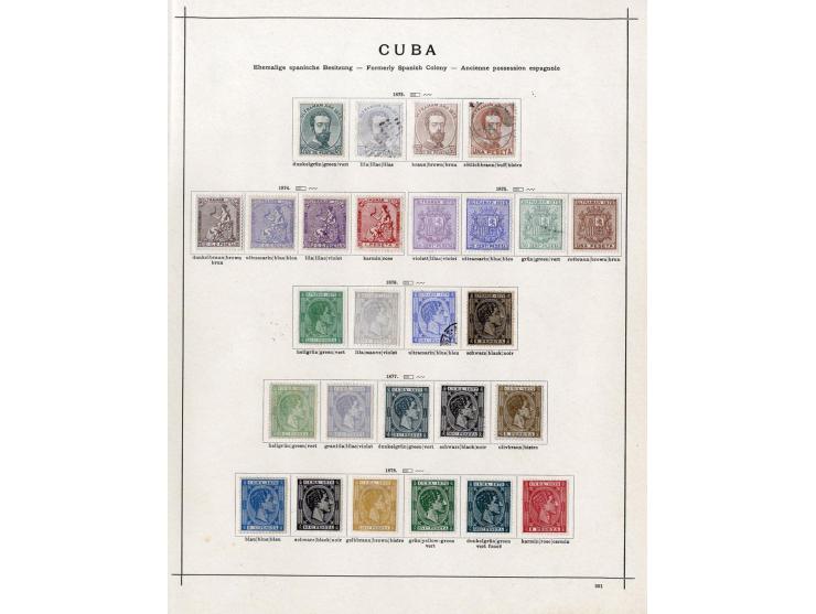 1860/1915 (ca.), ungebrauchte und gestempelte alte Sammlung mit einigen besseren Werten und kpl. Ausgaben, einiges etwas haft