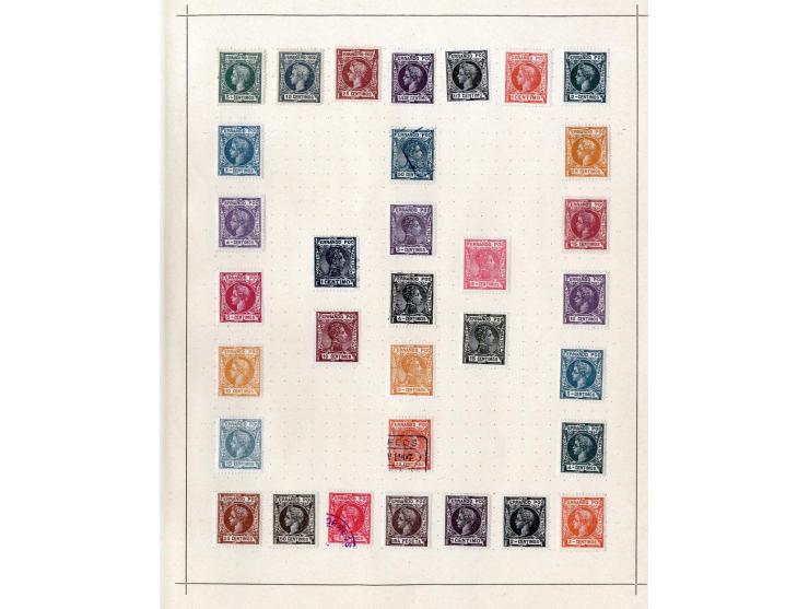 1860/1915 (ca.), ungebrauchte und gestempelte alte Sammlung mit einigen besseren Werten und kpl. Ausgaben, einiges etwas haft