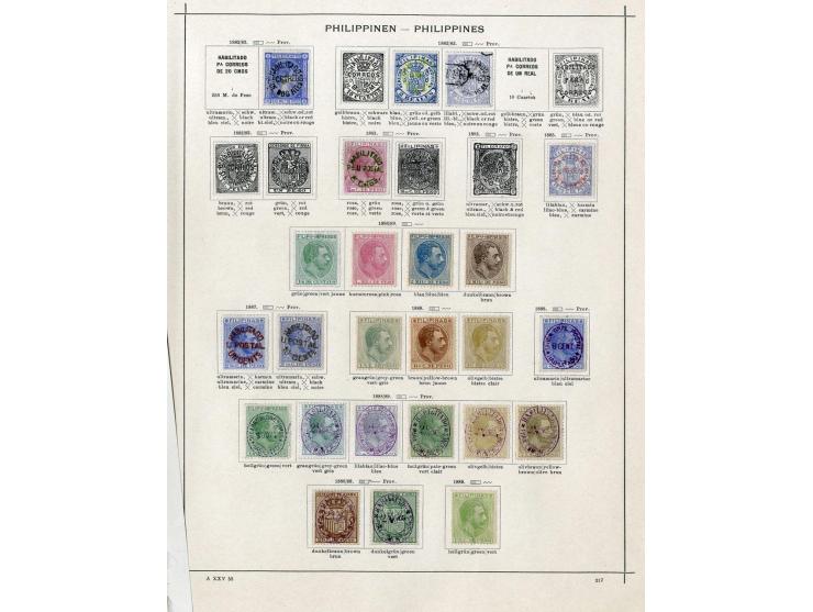 1860/1915 (ca.), ungebrauchte und gestempelte alte Sammlung mit einigen besseren Werten und kpl. Ausgaben, einiges etwas haft