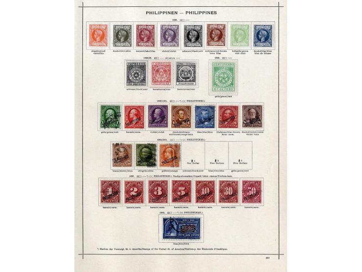 1860/1915 (ca.), ungebrauchte und gestempelte alte Sammlung mit einigen besseren Werten und kpl. Ausgaben, einiges etwas haft