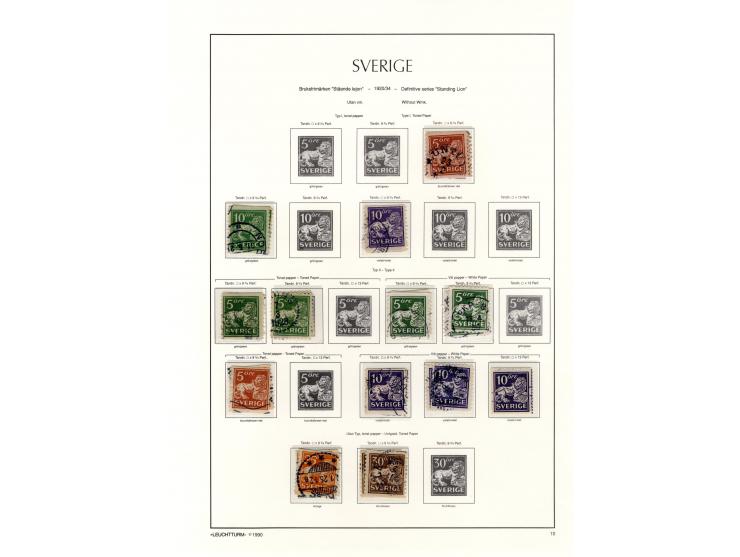 1855/1936, fast ausschließlich gestempelte Sammlung mit u.a. Mi.-Nr. 1-5, 6, 13, 144-58, 159-73 etc., Klassik teils repariert
