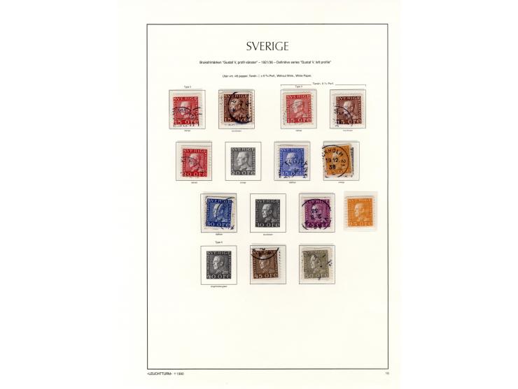 1855/1936, fast ausschließlich gestempelte Sammlung mit u.a. Mi.-Nr. 1-5, 6, 13, 144-58, 159-73 etc., Klassik teils repariert