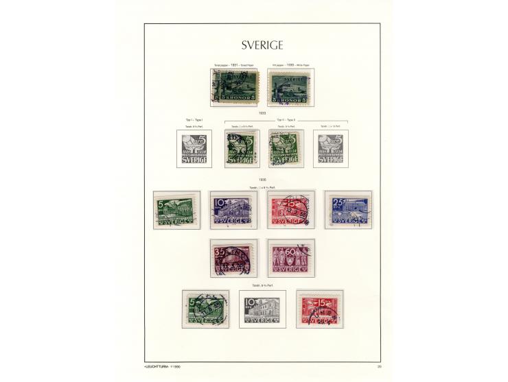 1855/1936, fast ausschließlich gestempelte Sammlung mit u.a. Mi.-Nr. 1-5, 6, 13, 144-58, 159-73 etc., Klassik teils repariert