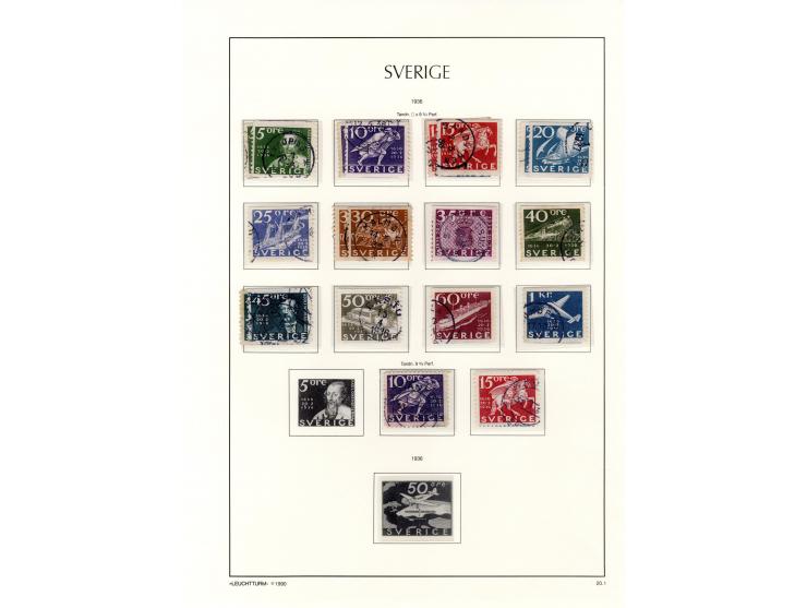 1855/1936, fast ausschließlich gestempelte Sammlung mit u.a. Mi.-Nr. 1-5, 6, 13, 144-58, 159-73 etc., Klassik teils repariert