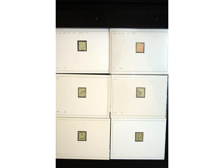 1871/1980 (ca.), postfrischer, ungebrauchter und gestempelter Bestand mit u.a. Mi.-Nr. 1 (1 ungebraucht, 7 gestempelt), 2 (3 