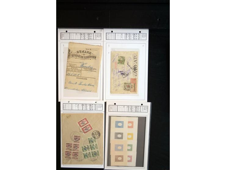 1871/1980 (ca.), postfrischer, ungebrauchter und gestempelter Bestand mit u.a. Mi.-Nr. 1 (1 ungebraucht, 7 gestempelt), 2 (3 