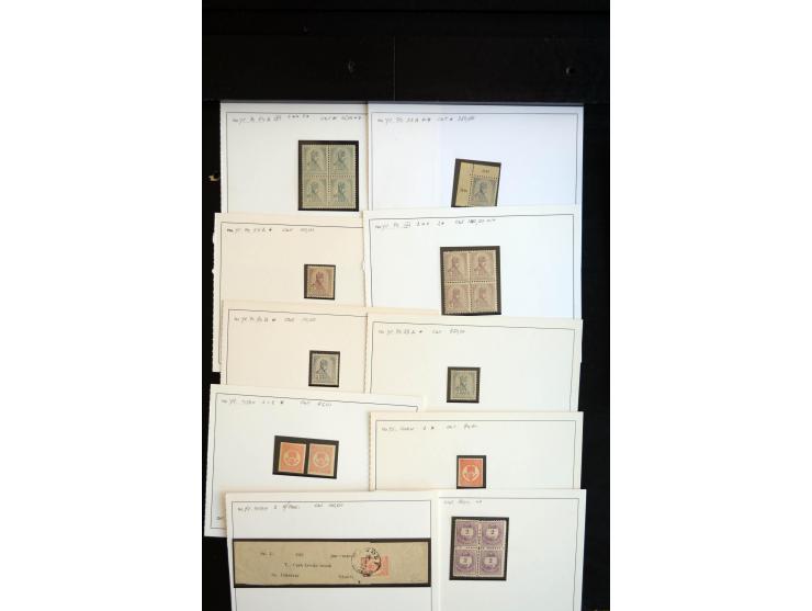 1871/1980 (ca.), postfrischer, ungebrauchter und gestempelter Bestand mit u.a. Mi.-Nr. 1 (1 ungebraucht, 7 gestempelt), 2 (3 