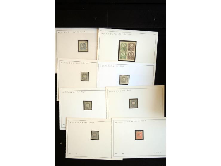 1871/1980 (ca.), postfrischer, ungebrauchter und gestempelter Bestand mit u.a. Mi.-Nr. 1 (1 ungebraucht, 7 gestempelt), 2 (3 