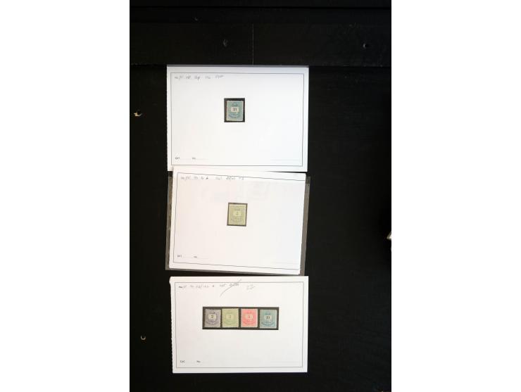 1871/1980 (ca.), postfrischer, ungebrauchter und gestempelter Bestand mit u.a. Mi.-Nr. 1 (1 ungebraucht, 7 gestempelt), 2 (3 