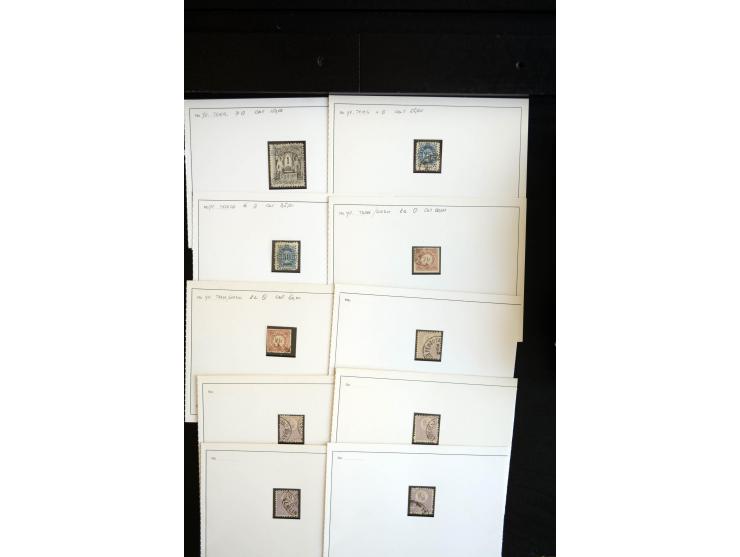 1871/1980 (ca.), postfrischer, ungebrauchter und gestempelter Bestand mit u.a. Mi.-Nr. 1 (1 ungebraucht, 7 gestempelt), 2 (3 