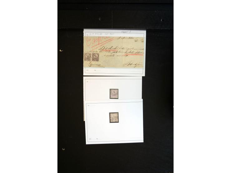 1871/1980 (ca.), postfrischer, ungebrauchter und gestempelter Bestand mit u.a. Mi.-Nr. 1 (1 ungebraucht, 7 gestempelt), 2 (3 