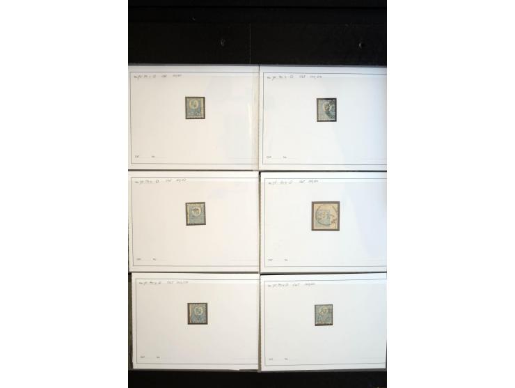 1871/1980 (ca.), postfrischer, ungebrauchter und gestempelter Bestand mit u.a. Mi.-Nr. 1 (1 ungebraucht, 7 gestempelt), 2 (3 