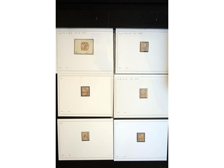 1871/1980 (ca.), postfrischer, ungebrauchter und gestempelter Bestand mit u.a. Mi.-Nr. 1 (1 ungebraucht, 7 gestempelt), 2 (3 