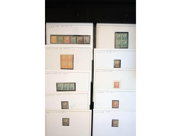 1871/1980 (ca.), postfrischer, ungebrauchter und gestempelter Bestand mit u.a. Mi.-Nr. 1 (1 ungebraucht, 7 gestempelt), 2 (3 