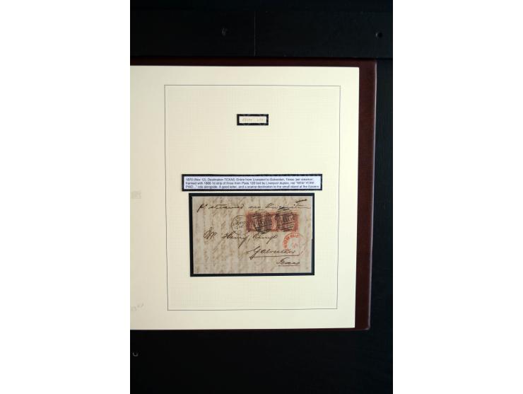 1854/70, Victoria ' line engraved ', sehr spezialisierte Sammlung, nach Platten gesammelt, mit vielen Einheiten und Briefen, 