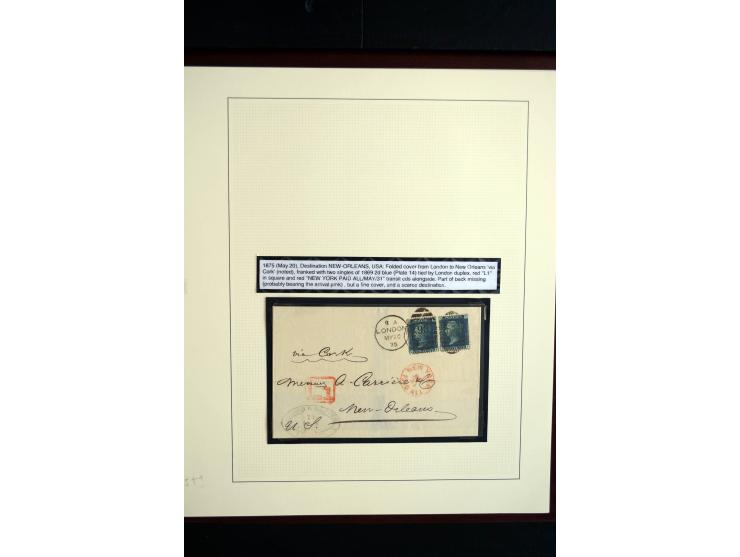 1854/70, Victoria ' line engraved ', sehr spezialisierte Sammlung, nach Platten gesammelt, mit vielen Einheiten und Briefen, 