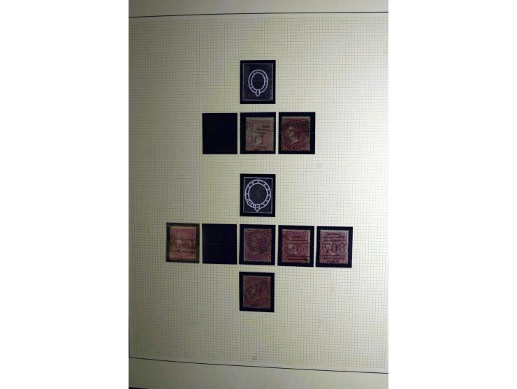 1855/92, Victoria surface-printed, gestempelte spezialisierte Sammlung (2 Werte ungebraucht) mit einigen schönen Briefen, dab