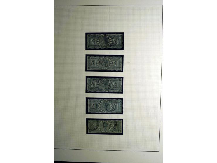 1855/92, Victoria surface-printed, gestempelte spezialisierte Sammlung (2 Werte ungebraucht) mit einigen schönen Briefen, dab